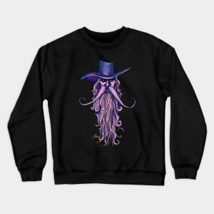 Man In A Hat Crewneck Sweatshirt